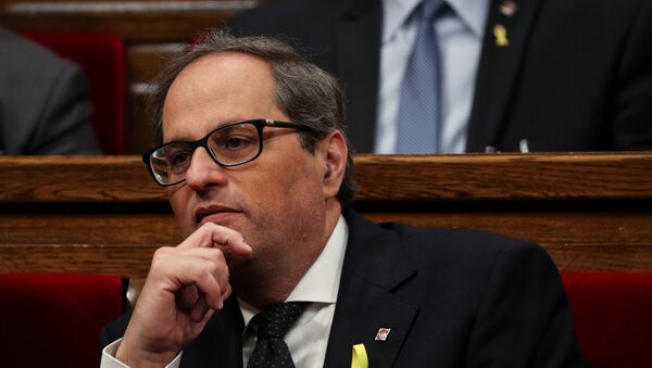 Quim torra, nuevo presidente de la Generalitat de Cataluña - Sputnik Mundo