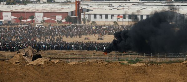 Protestas de los palestinos en la frontera entre la Franja de Gaza e Israel - Sputnik Mundo