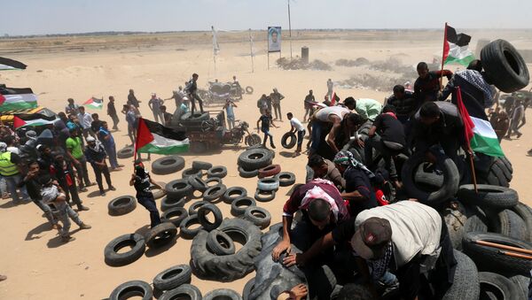 Situación en la Franja de Gaza - Sputnik Mundo