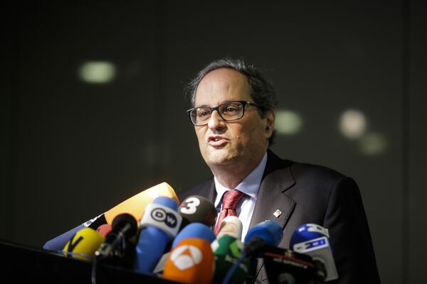 Quim Torra, nuevo presidente de la Generalitat de Cataluña Quim Torra, nuevo presidente de la Generalitat de Cataluña - Sputnik Mundo