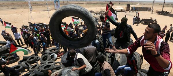 Protestas de los palestinos en la Franja de Gaza - Sputnik Mundo