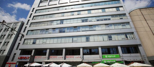 El edificio en que se encuentra la oficina del portal RIA Novosti Ukraina  en Kiev - Sputnik Mundo