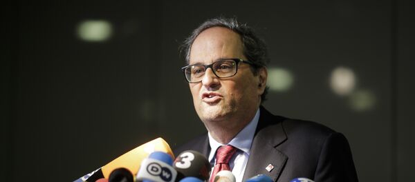 Quim Torra, el nuevo presidente del Gobierno catalán - Sputnik Mundo