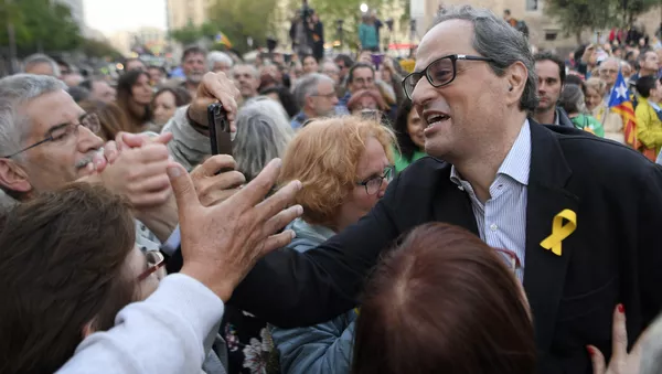 Quim Torra, el presidente de la Generalitat (Gobierno catalán) - Sputnik Mundo