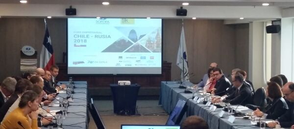 Foro de negocios entre empresarios chilenos y empresarios de la Fundación Skólkovo de Rusia - Sputnik Mundo