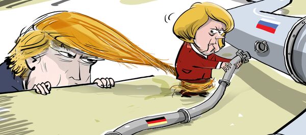 ¡No des luz verde al Nord Stream 2! Trump intenta atraer a Merkel a la posición de EEUU - Sputnik Mundo