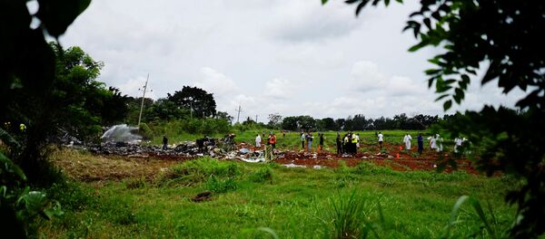 Lugar del siniestro de un Boeing 737 en La Habana - Sputnik Mundo