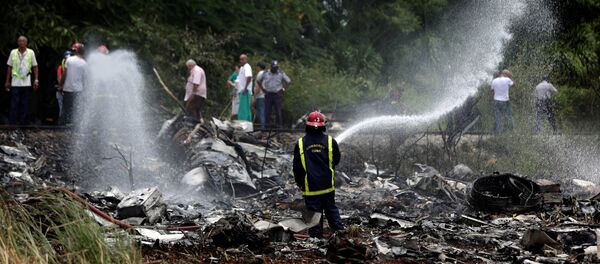 Lugar del siniestro del avión Boeing 737 en La Habana - Sputnik Mundo