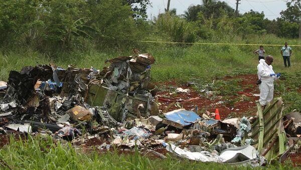 Lugar del siniestro del avión Boeing 737 en La Habana - Sputnik Mundo