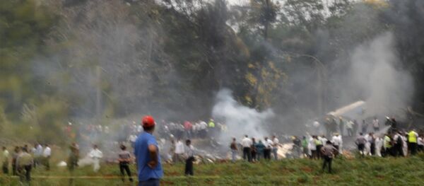 Imágenes del lugar del siniestro del avión en Cuba - Sputnik Mundo