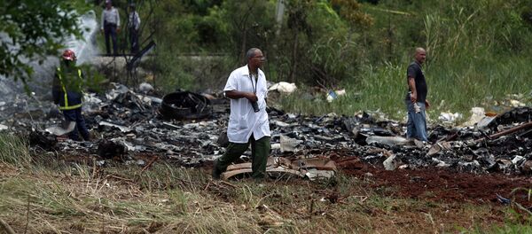 Lugar del siniestro del avión Boeing 737 en La Habana - Sputnik Mundo