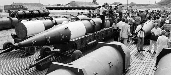 Aplicación del Tratado entre la URSS y Estados Unidos sobre la eliminación de los misiles de alcance intermedio y corto, archivo - Sputnik Mundo