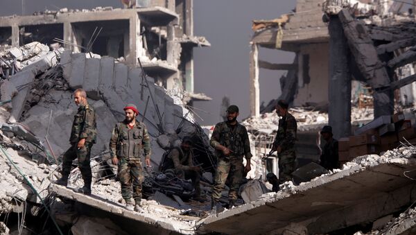 Militares sirios, foto de archivo - Sputnik Mundo