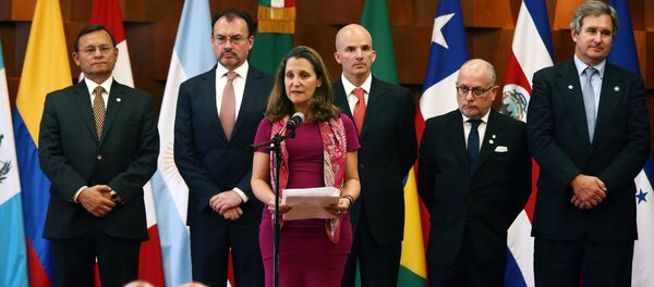 El encuentro de los ministros de Exteriores de Grupo de Lima - Sputnik Mundo