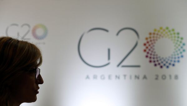 Logo del G20 (2018) - Sputnik Mundo