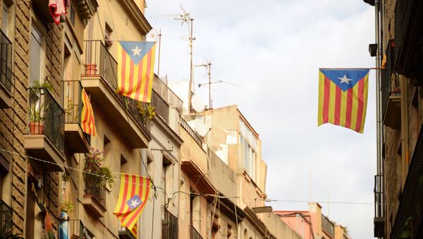 Banderas independentistas de Cataluña - Sputnik Mundo