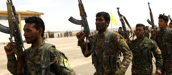 Miembros de las Fuerzas Democráticas Sirias - Sputnik Mundo