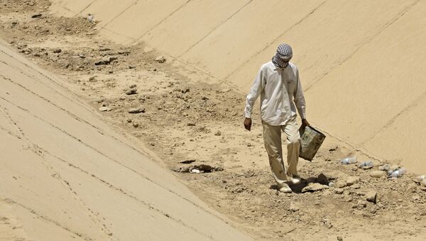 Irak sin agua dulce, un canal seco cerca de Bagdad - Sputnik Mundo