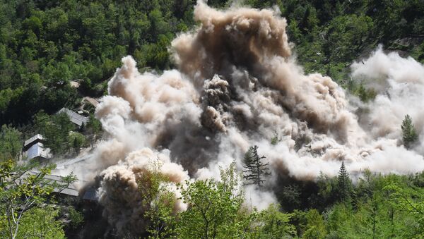 El desmantelamiento del polígono nuclear norcoreano de Punggye-ri - Sputnik Mundo