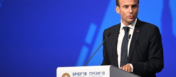 Emmanuel Macron, el presidente de Francia (archivo) - Sputnik Mundo