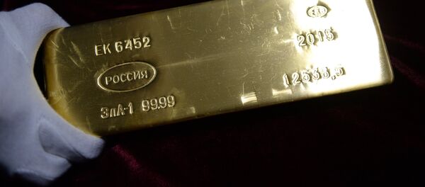 Un lingote de oro (imagen referencial) - Sputnik Mundo