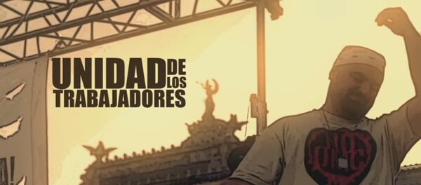 Captura de pantalla de Unidad de los Trabajadores, el último lanzamiento de Daniel Devita Captura de pantalla de Unidad de los Trabajadores, el último lanzamiento de Daniel Devita - Sputnik Mundo