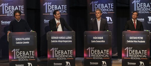 Sergio Fajardo, German Vargas Lleras, Ivan Duque y Gustavo Petro - Sputnik Mundo