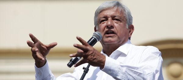 Leftist front-runner Andres Manuel Lopez Obrador of the National Regeneration Movement (MORENA) - Sputnik Mundo