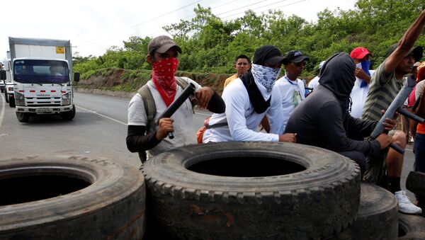 Protestas en Nicaragua Protestas en Nicaragua - Sputnik Mundo
