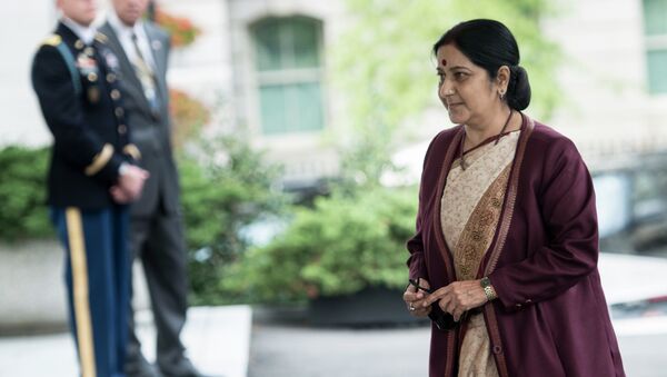 Sushma Swaraj, la canciller de la India (archivo) - Sputnik Mundo