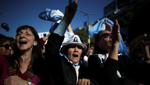 Numerosa manifestación recorre Argentina Numerosa manifestación recorre Argentina - Sputnik Mundo
