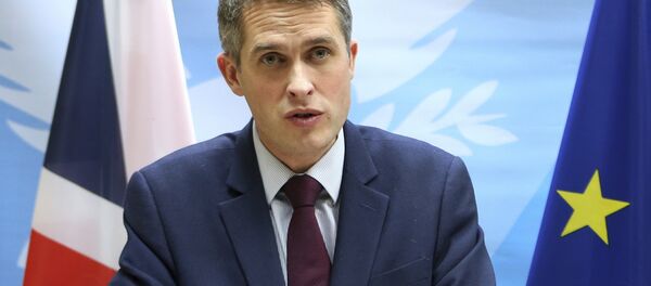 Gavin Williamson, ministro de Defensa británico - Sputnik Mundo