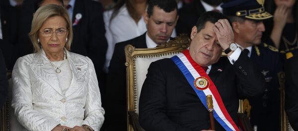 Alicia Pucheta, vicepresidenta de Paraguay y Horacio Cartes, presidente. - Sputnik Mundo