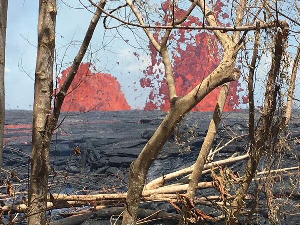 El volcán Kilauea convierte el paraíso de Hawái en un infierno - Sputnik Mundo