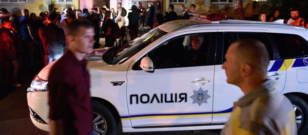 Policía ucraniana cerca del lugar del supuesto asesinato del periodista ruso Arkadi Bábchenko - Sputnik Mundo