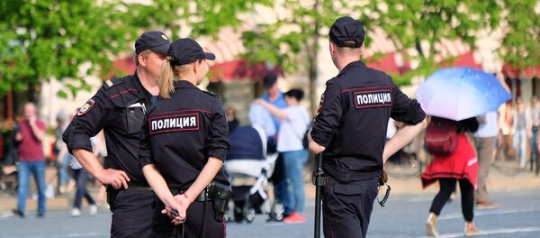 Agentes de policía en Moscú (archivo) - Sputnik Mundo