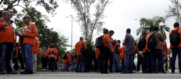 Huelga de trabajadores del petróleo de Brasil - Sputnik Mundo