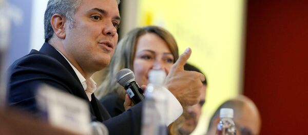 Iván Duque, candidato a la presidencia de Colombia Iván Duque, candidato a la presidencia de Colombia - Sputnik Mundo