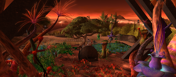 Una colonia marciana, imagen ilustrativa - Sputnik Mundo