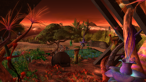 Una colonia marciana, imagen ilustrativa - Sputnik Mundo