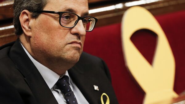 Quim Torra, presidente de la Generalitat de Cataluña Quim Torra, presidente de la Generalitat de Cataluña - Sputnik Mundo