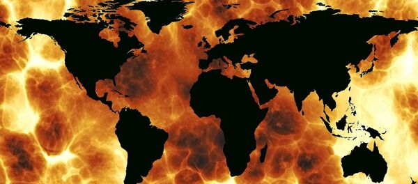 Mapa del mundo en el fuego - Sputnik Mundo