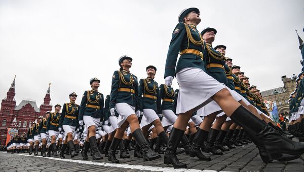 Ensayo general del Desfile de la Victoria en la Plaza Roja de Moscú. - Sputnik Mundo