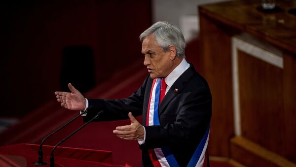 Sebastián Piñera, presidente de Chile - Sputnik Mundo