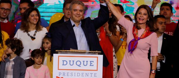 Iván Duque, candidato a la presidencia de Colombia Iván Duque, candidato a la presidencia de Colombia - Sputnik Mundo