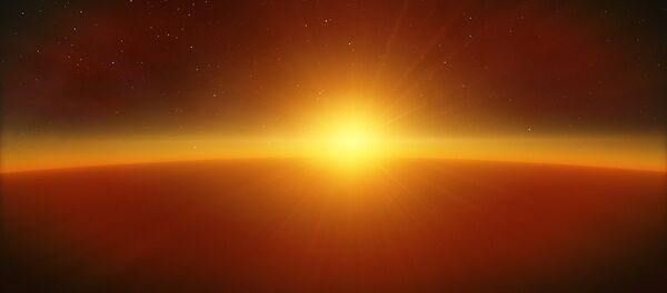 Un exoplaneta junto con una estrella (imagen referencial) - Sputnik Mundo