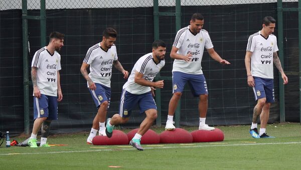 Entrenamiento de la selección argentina de fútbol - Sputnik Mundo