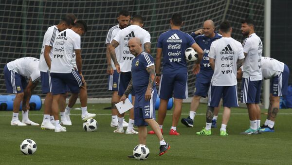 Entrenamiento de la selección argentina de fútbol - Sputnik Mundo