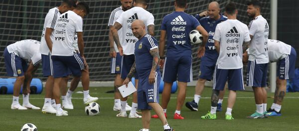 Entrenamiento de la selección argentina de fútbol - Sputnik Mundo