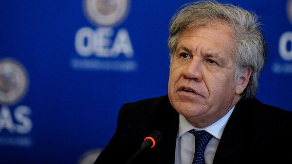 El secretario general de la OEA, Luis Almagro, participa en una conferencia de prensa en Washington - Sputnik Mundo